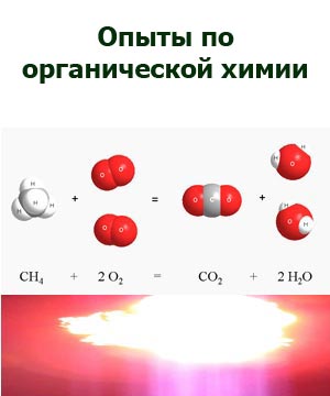Химические опыты по органической химии